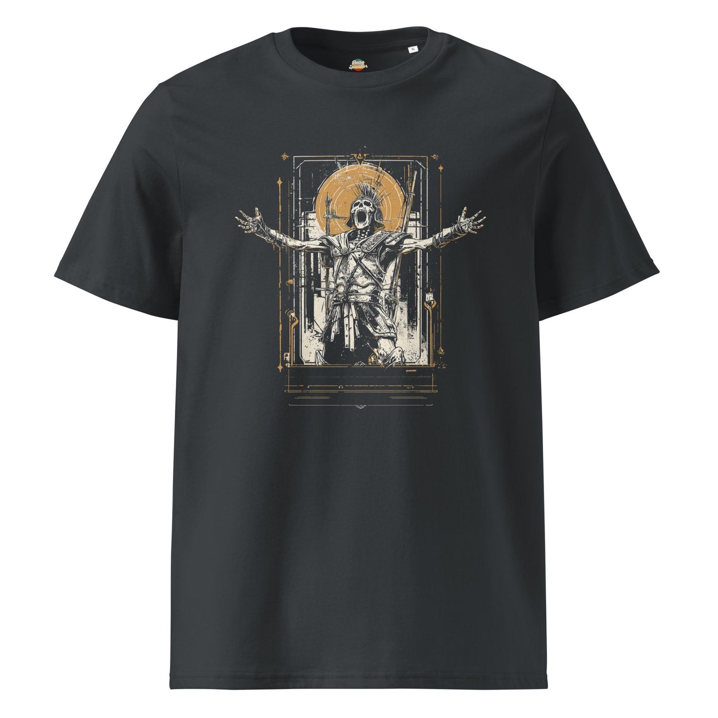 Epic Skeleton Gladiator - Original Graphic Unisex organic ribbed neck t-shirt