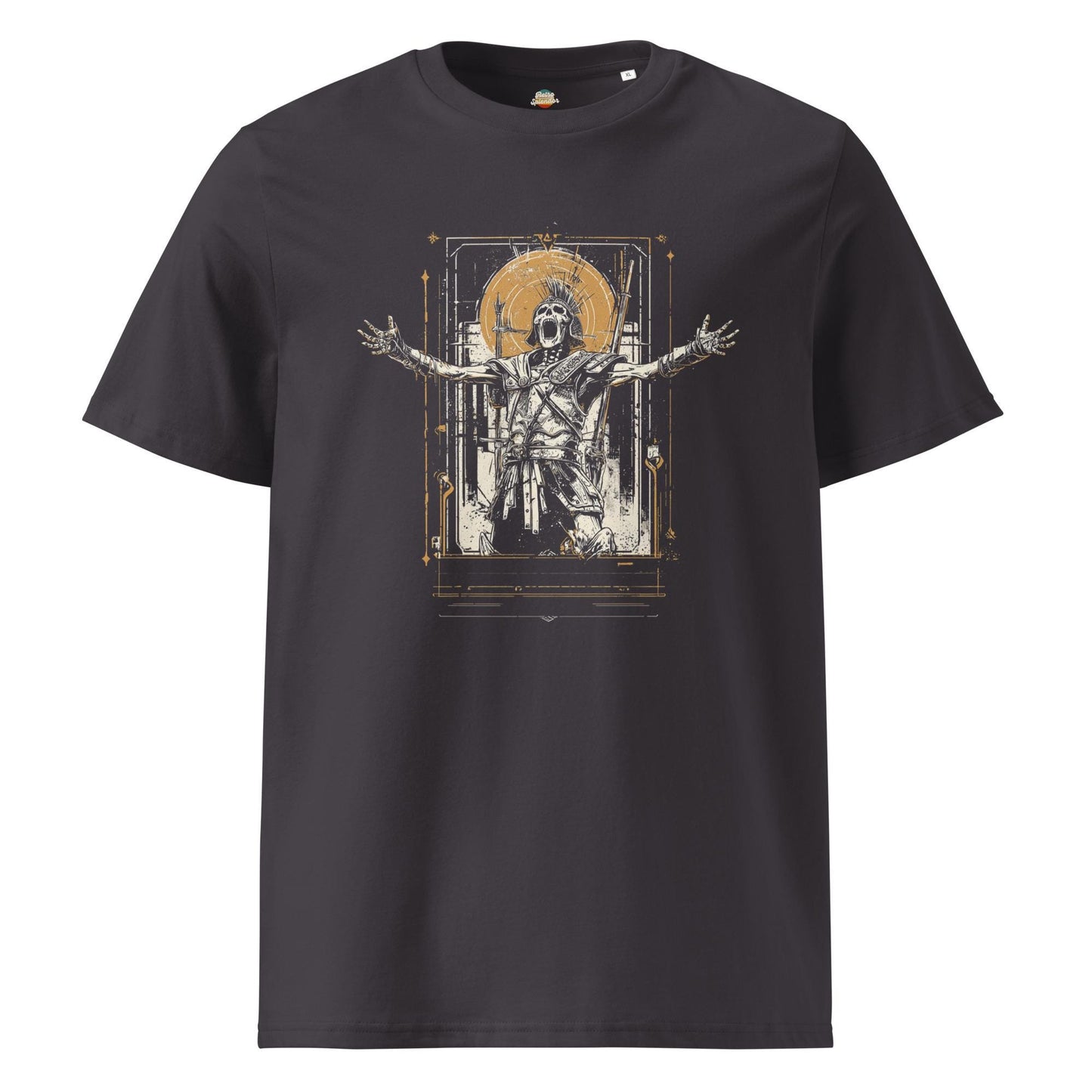 Epic Skeleton Gladiator - Original Graphic Unisex organic ribbed neck t-shirt