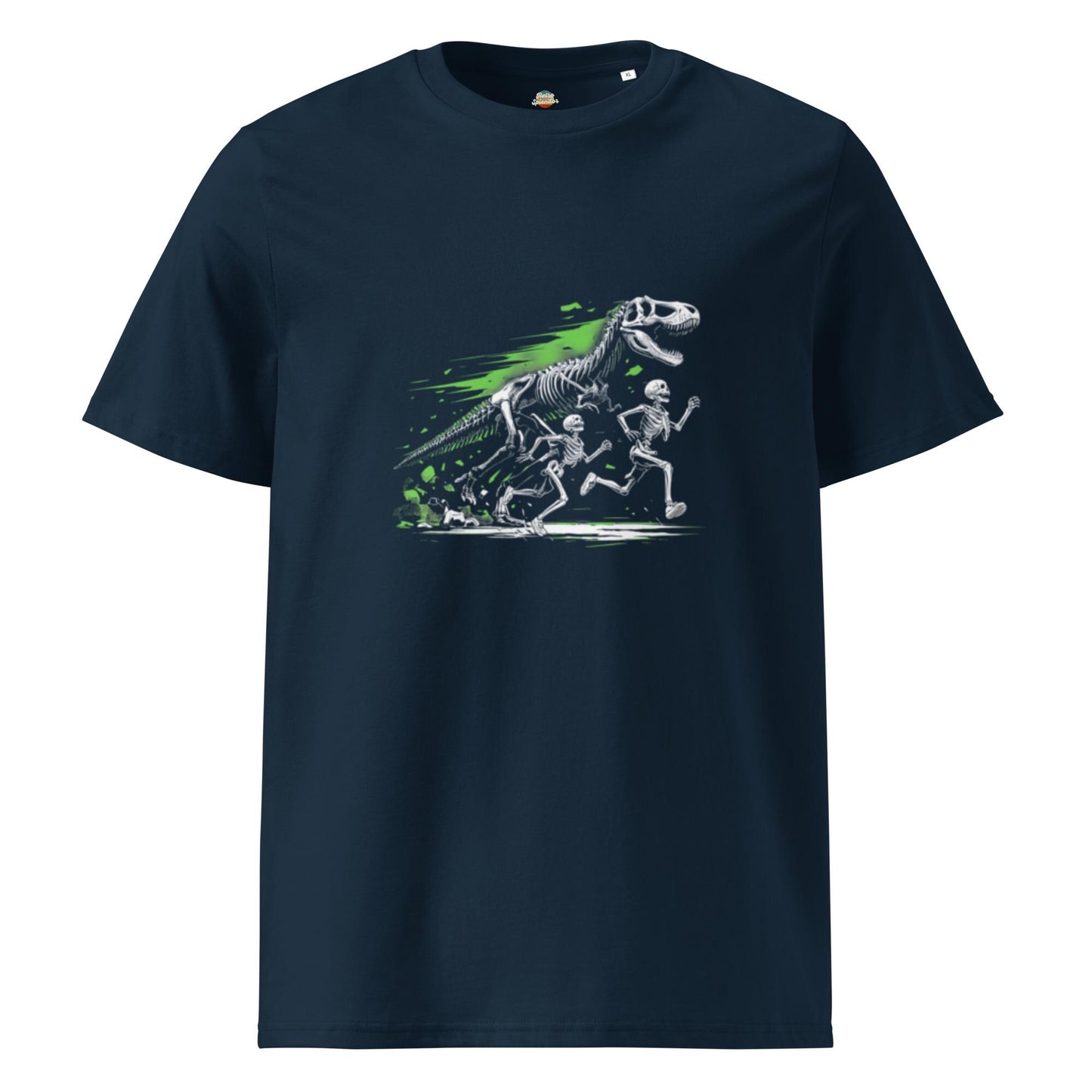 Jurassic Park Skeletons Tee: Unisex Organic Comfort