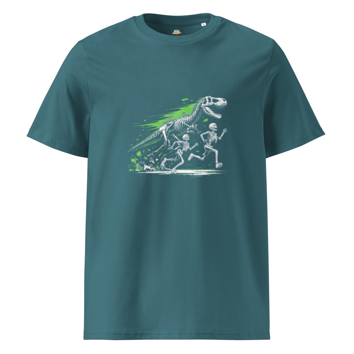 Jurassic Park Skeletons Tee: Unisex Organic Comfort