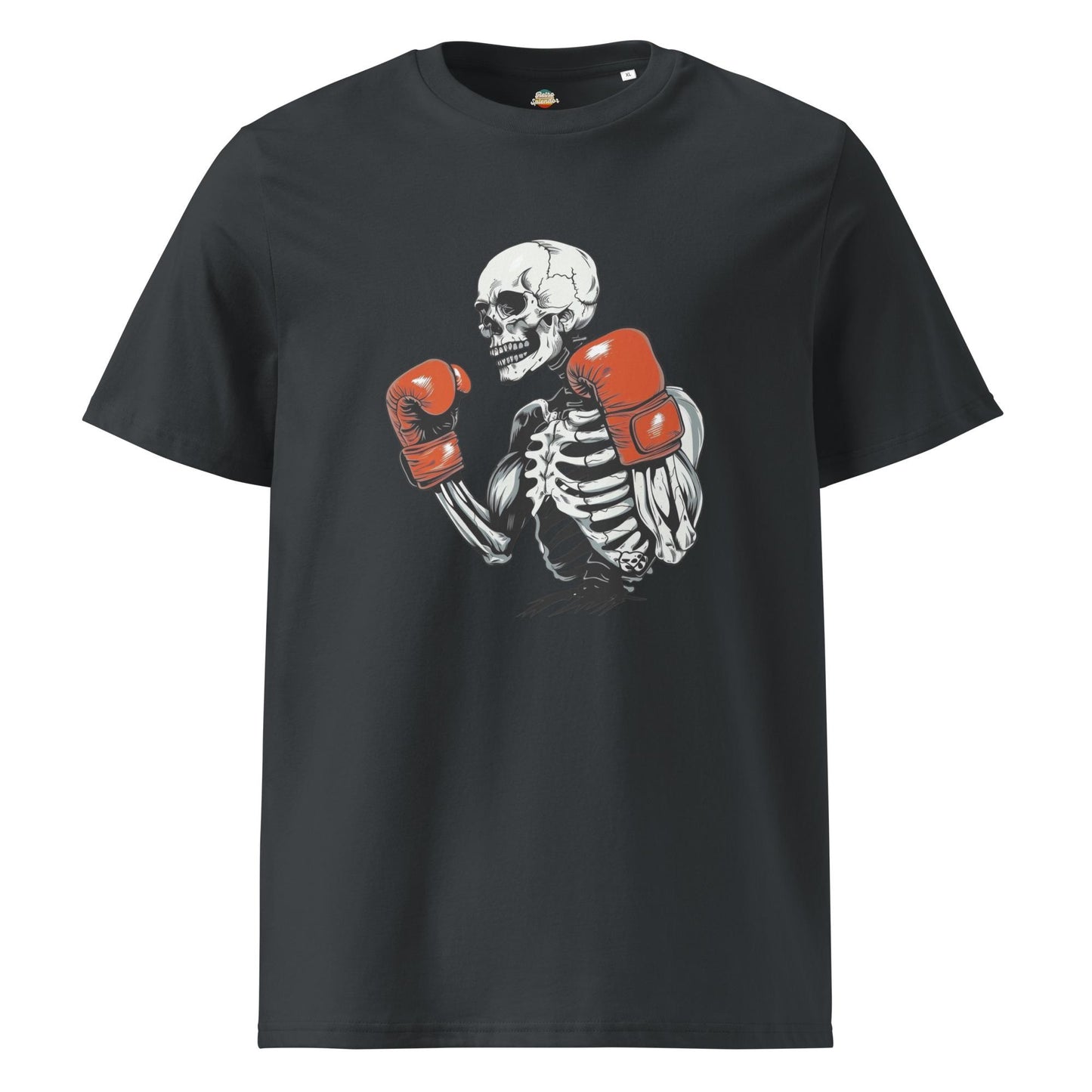 Ring King Skeleton - Halloween Themed Unisex organic ribbed neck t-shirt