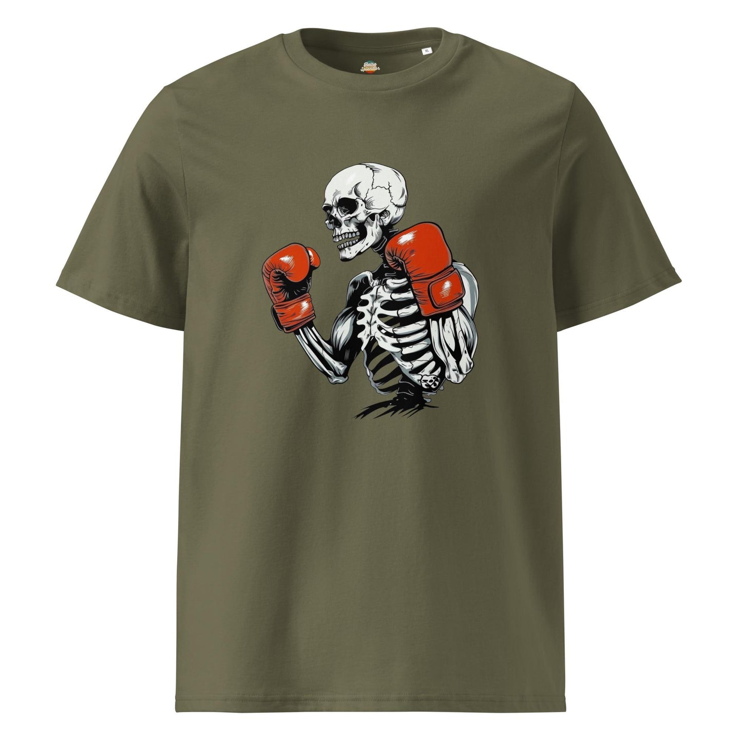 Ring King Skeleton - Halloween Themed Unisex organic ribbed neck t-shirt