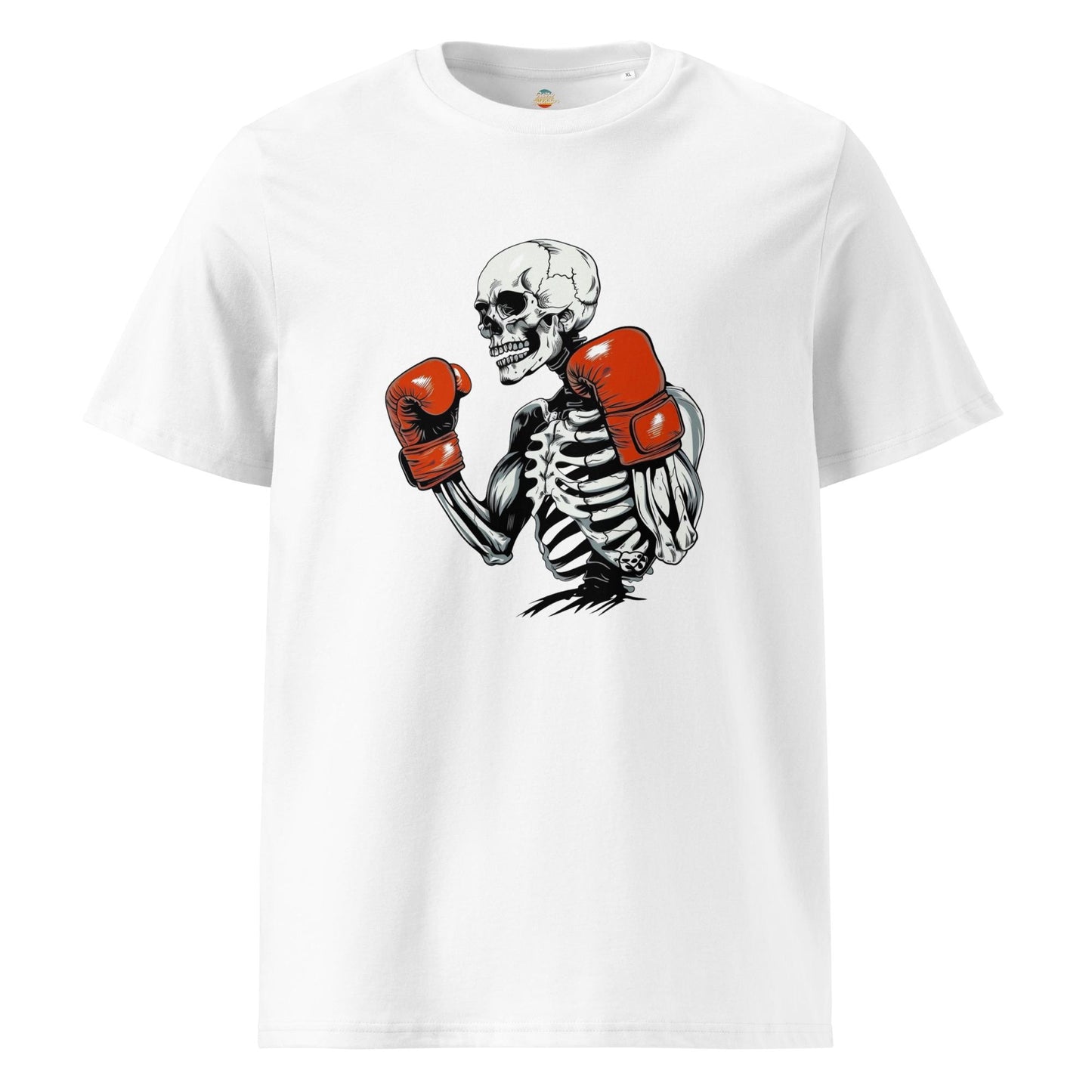 Ring King Skeleton - Halloween Themed Unisex organic ribbed neck t-shirt