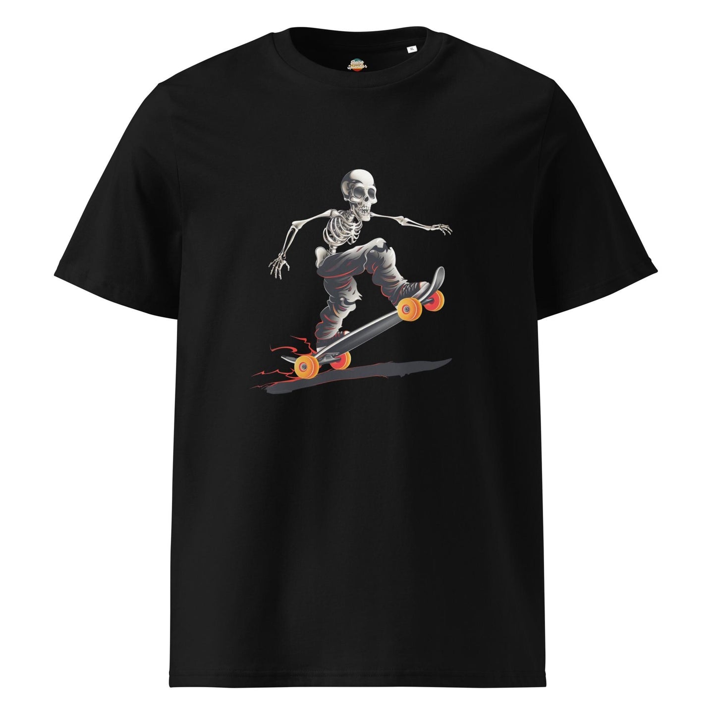 Skater Skeleton Graphic T-Shirt – Gothic Streetwear