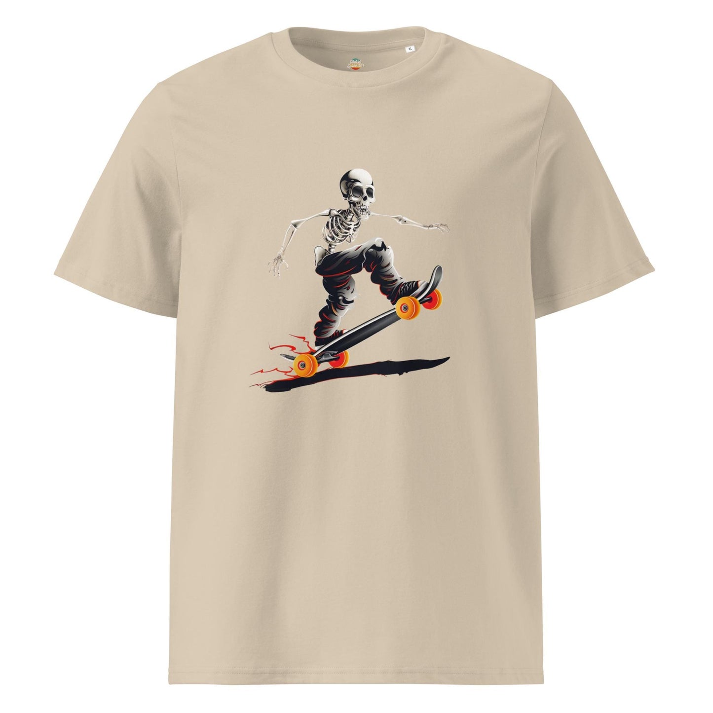 Skater Skeleton Graphic T-Shirt – Gothic Streetwear