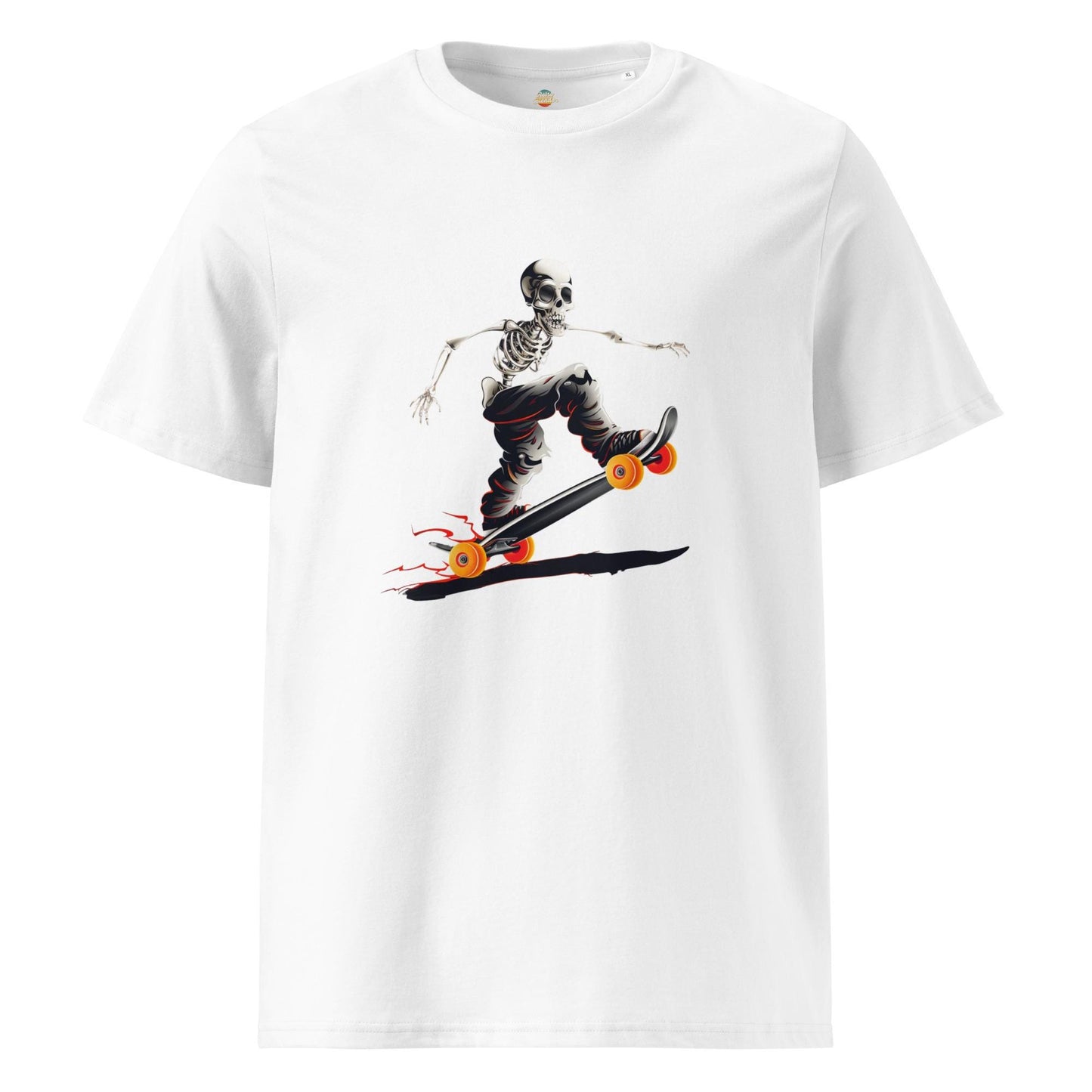 Skater Skeleton Graphic T-Shirt – Gothic Streetwear