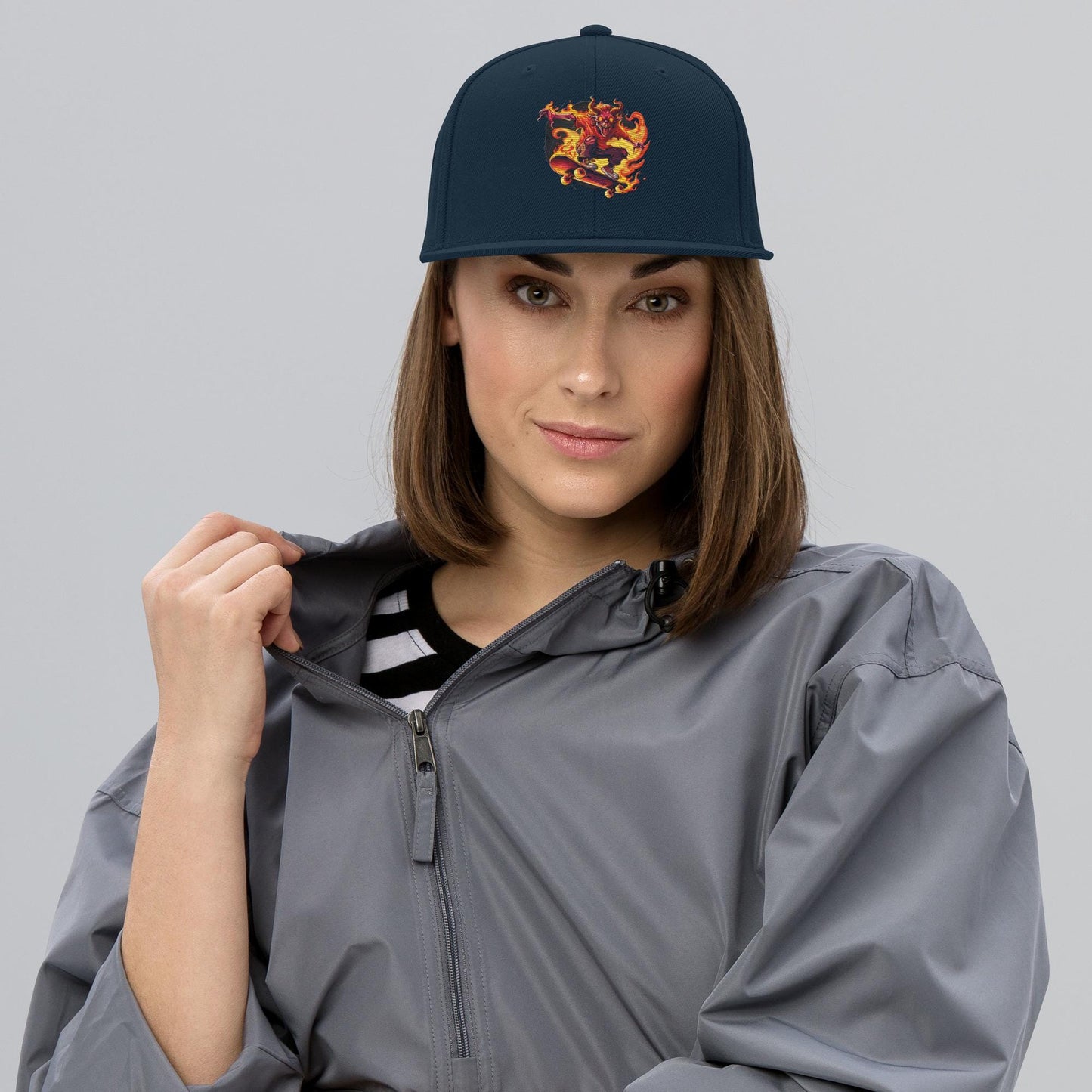 Hellfire Skateboard Hat – Demon Rider Graphic Cap