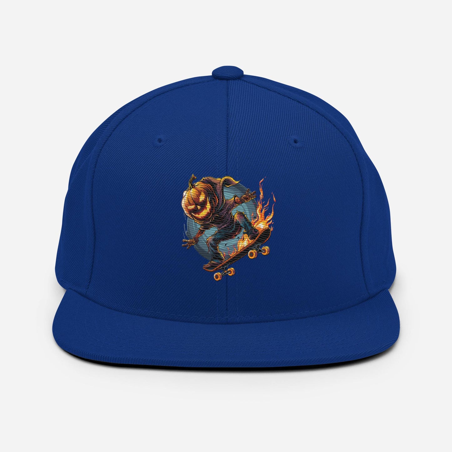 Flaming Jack O’ Lantern Hat – Halloween Skate Snapback
