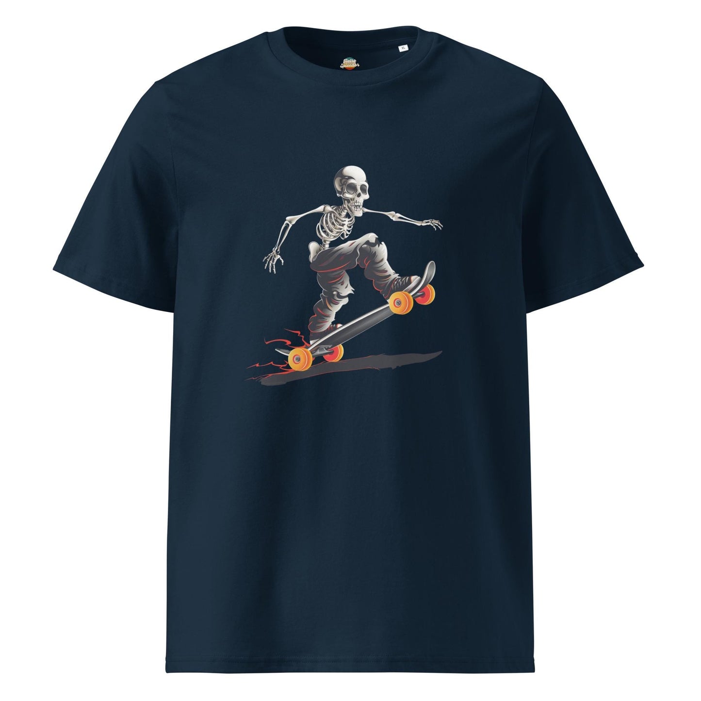 Skater Skeleton Graphic T-Shirt – Gothic Streetwear