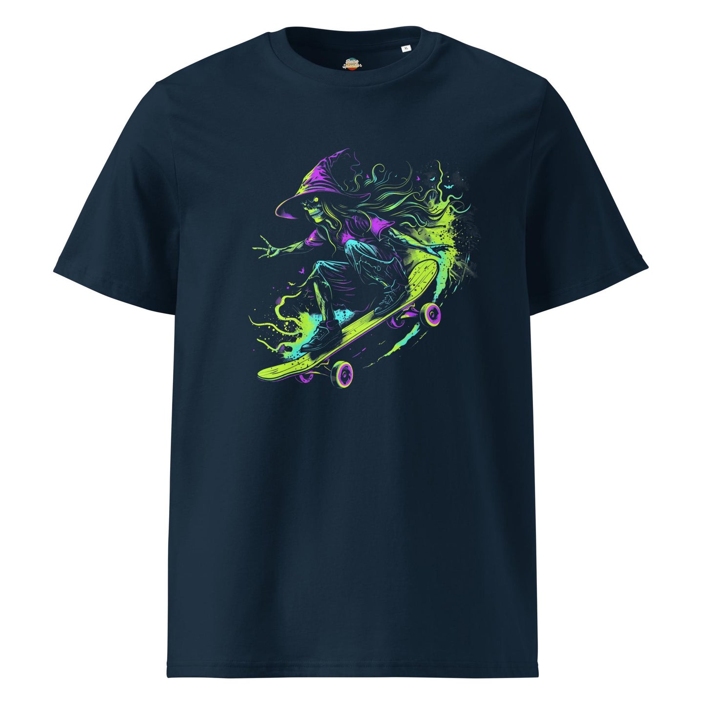 Neon Witch Skateboarding Shirt – Gothic Graphic Tee