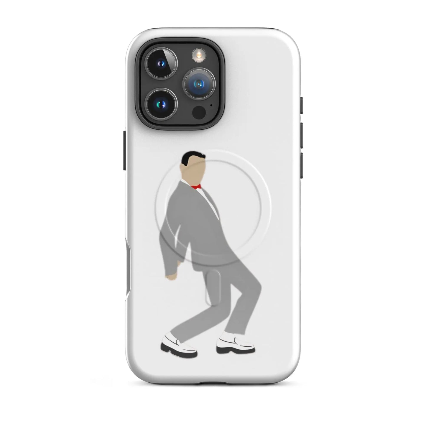 Pee-Wee Herman - MagSafe tough case for iPhone by Retro Splendor Tags: 80s, case, dance, gift, magsafe, original, pee-wee, pee-wee herman, phone, Printful, retro, silhouette, sticker, tequila, vintage RetroSplendor Apparel