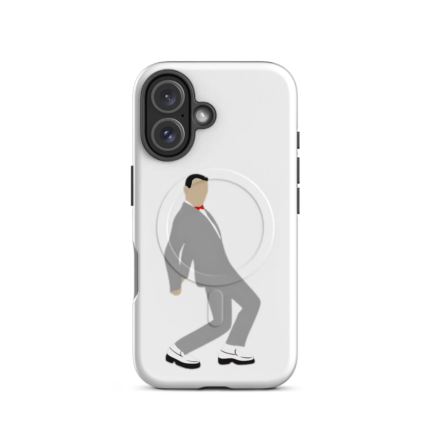 Pee-Wee Herman - MagSafe tough case for iPhone by Retro Splendor Tags: 80s, case, dance, gift, magsafe, original, pee-wee, pee-wee herman, phone, Printful, retro, silhouette, sticker, tequila, vintage RetroSplendor Apparel