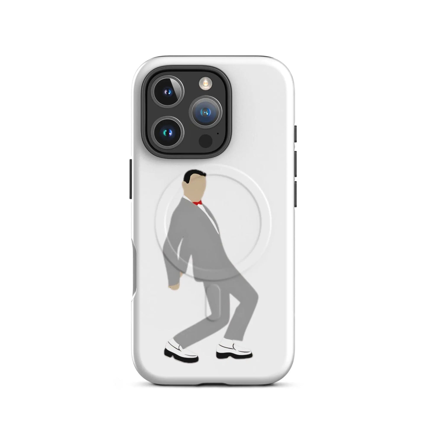 Pee-Wee Herman - MagSafe tough case for iPhone by Retro Splendor Tags: 80s, case, dance, gift, magsafe, original, pee-wee, pee-wee herman, phone, Printful, retro, silhouette, sticker, tequila, vintage RetroSplendor Apparel