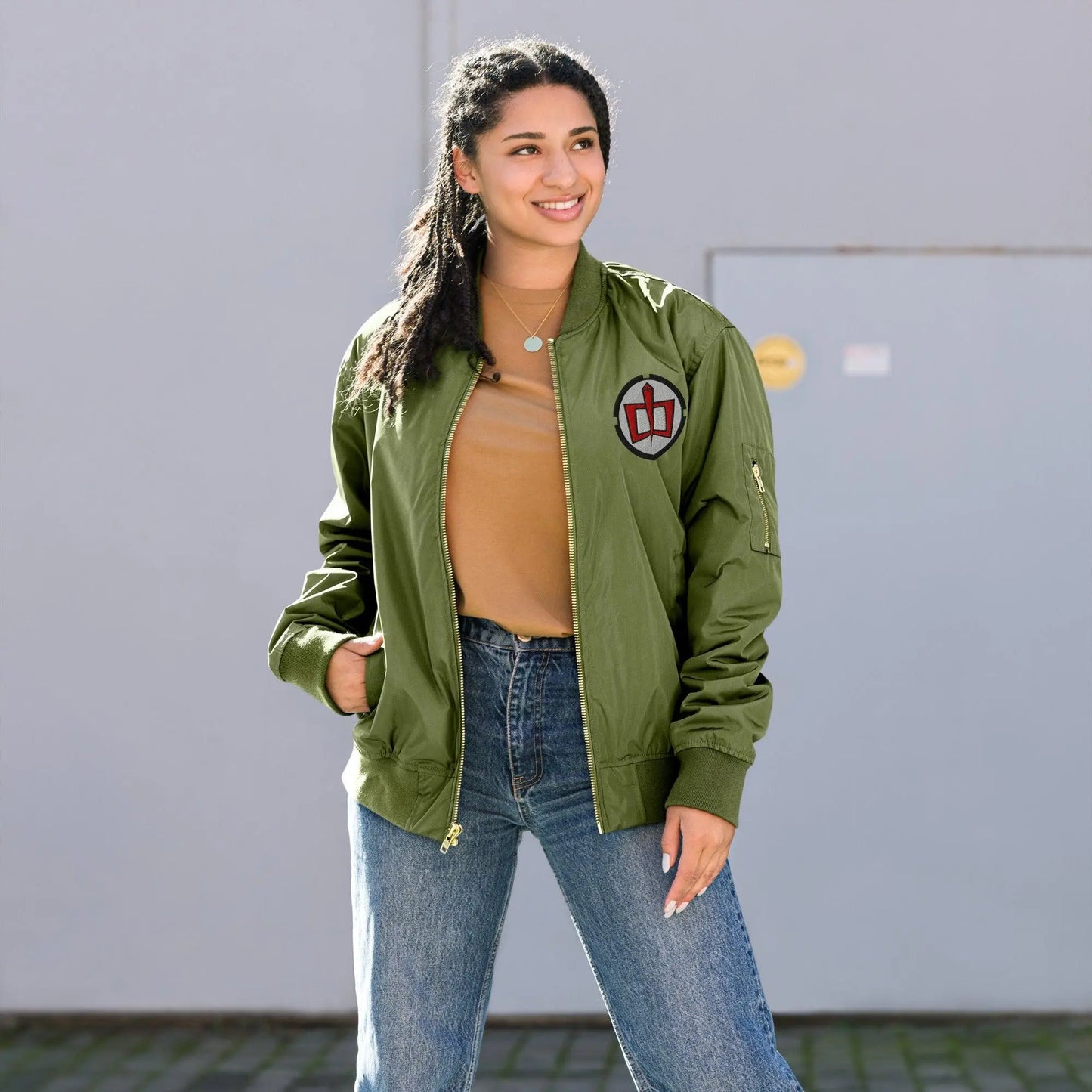 The Greatest American Hero Bomber Jacket - Eco-Friendly Style – Jacket by Threadfast Apparel Tags: 100% recycled polyester, bomber jacket, eco-friendly, Relaxed fit, Rib-knit banding, tv, unisex, Utility pocket on the sleeve RetroSplendor Apparel