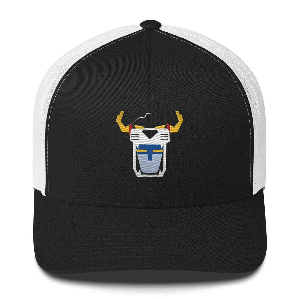 Voltron Power: Ultimate Trucker Cap – Hat by Yupoong Tags: cartoon, hat, mesh back, Plastic adjustable closure, retro, six-panel cap, Structured, trucker cap RetroSplendor Apparel