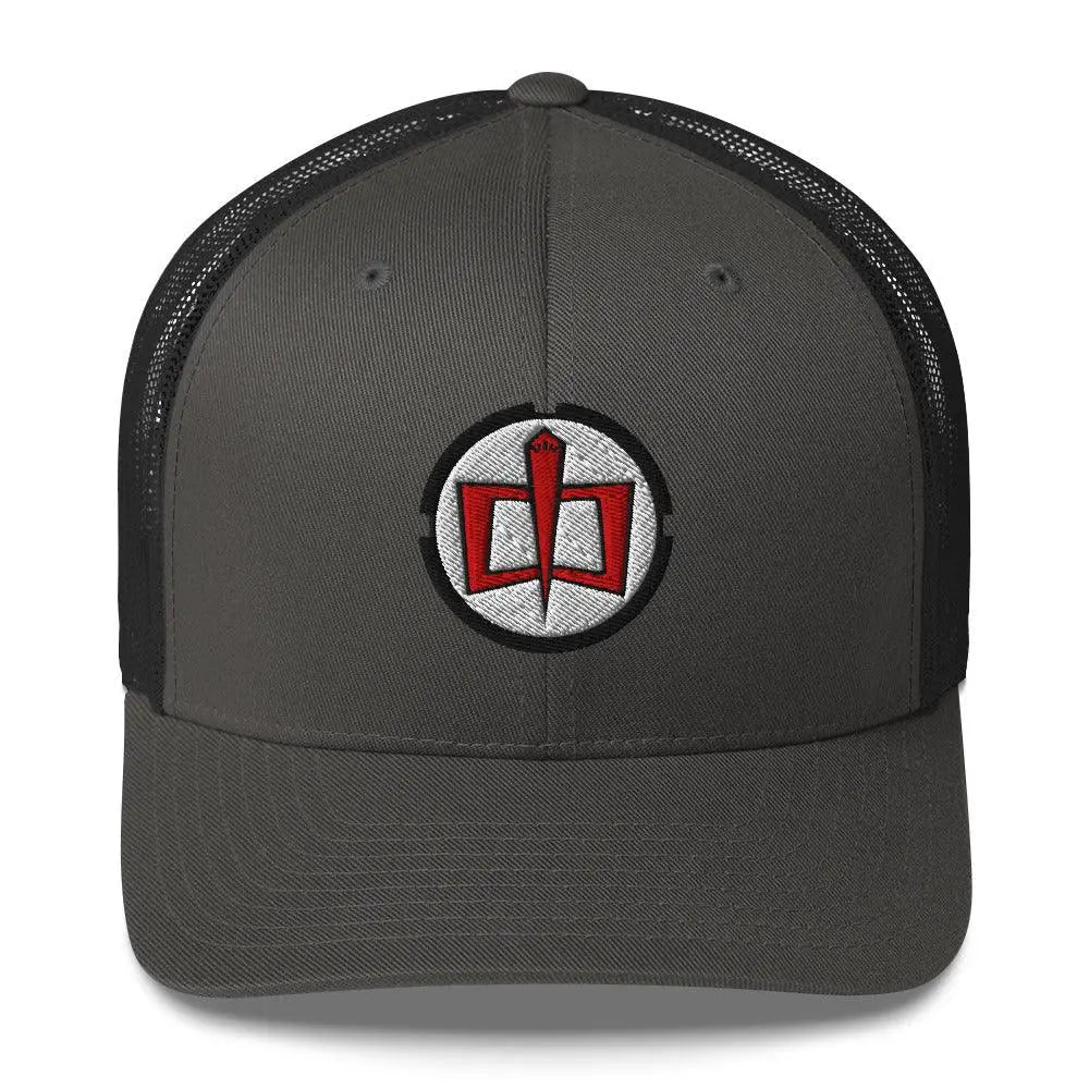 Fly High with the Greatest American Hero Trucker Cap – Hat by Yupoong Tags: 80s, embroidered, hat, logo, mesh back, retro, six-panel, trucker cap, tv RetroSplendor Apparel