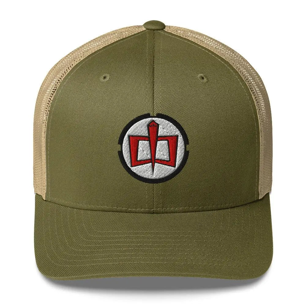 Fly High with the Greatest American Hero Trucker Cap – Hat by Yupoong Tags: 80s, embroidered, hat, logo, mesh back, retro, six-panel, trucker cap, tv RetroSplendor Apparel