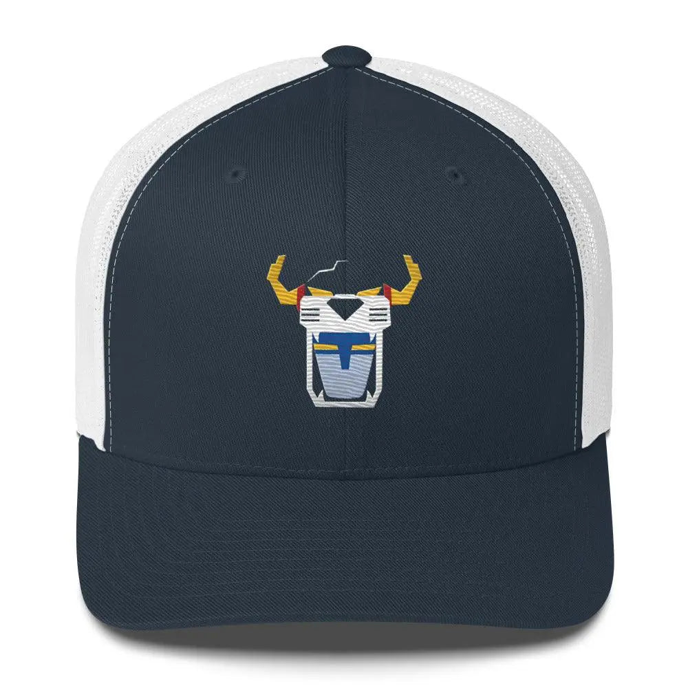 Voltron Power: Ultimate Trucker Cap – Hat by Yupoong Tags: cartoon, hat, mesh back, Plastic adjustable closure, retro, six-panel cap, Structured, trucker cap RetroSplendor Apparel