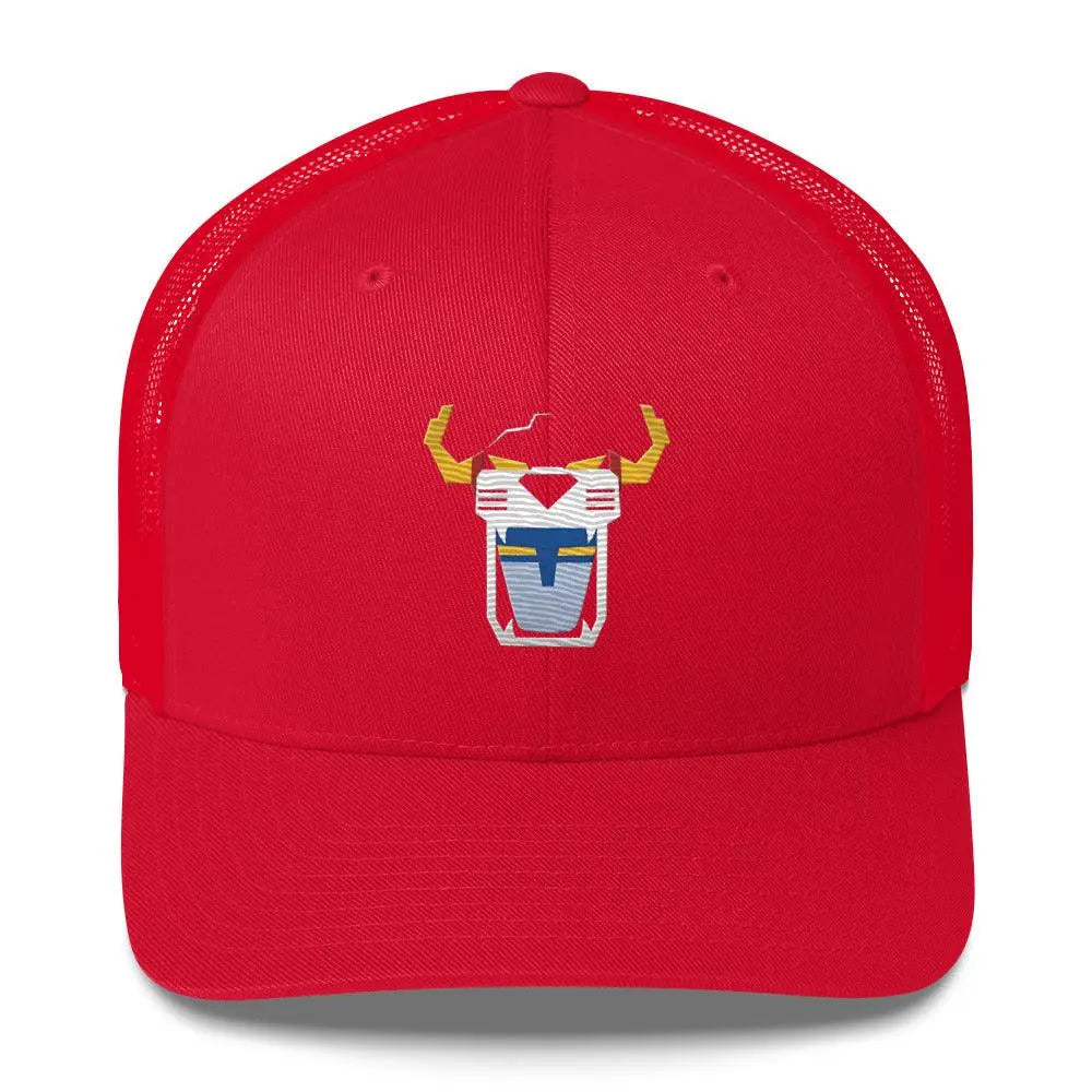 Voltron Power: Ultimate Trucker Cap – Hat by Yupoong Tags: cartoon, hat, mesh back, Plastic adjustable closure, retro, six-panel cap, Structured, trucker cap RetroSplendor Apparel