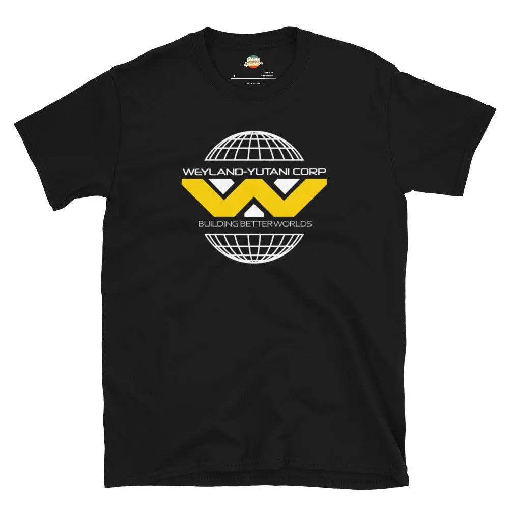 Weyland-Yutani Corp Aliens Tee: Embrace the Sci-Fi Vibe – Shirt by Retro Splendor Tags: 100% cotton, 80s, aliens, gift, graphic tee, logo, movie, retro, t-shirt, tee, vintage RetroSplendor Apparel