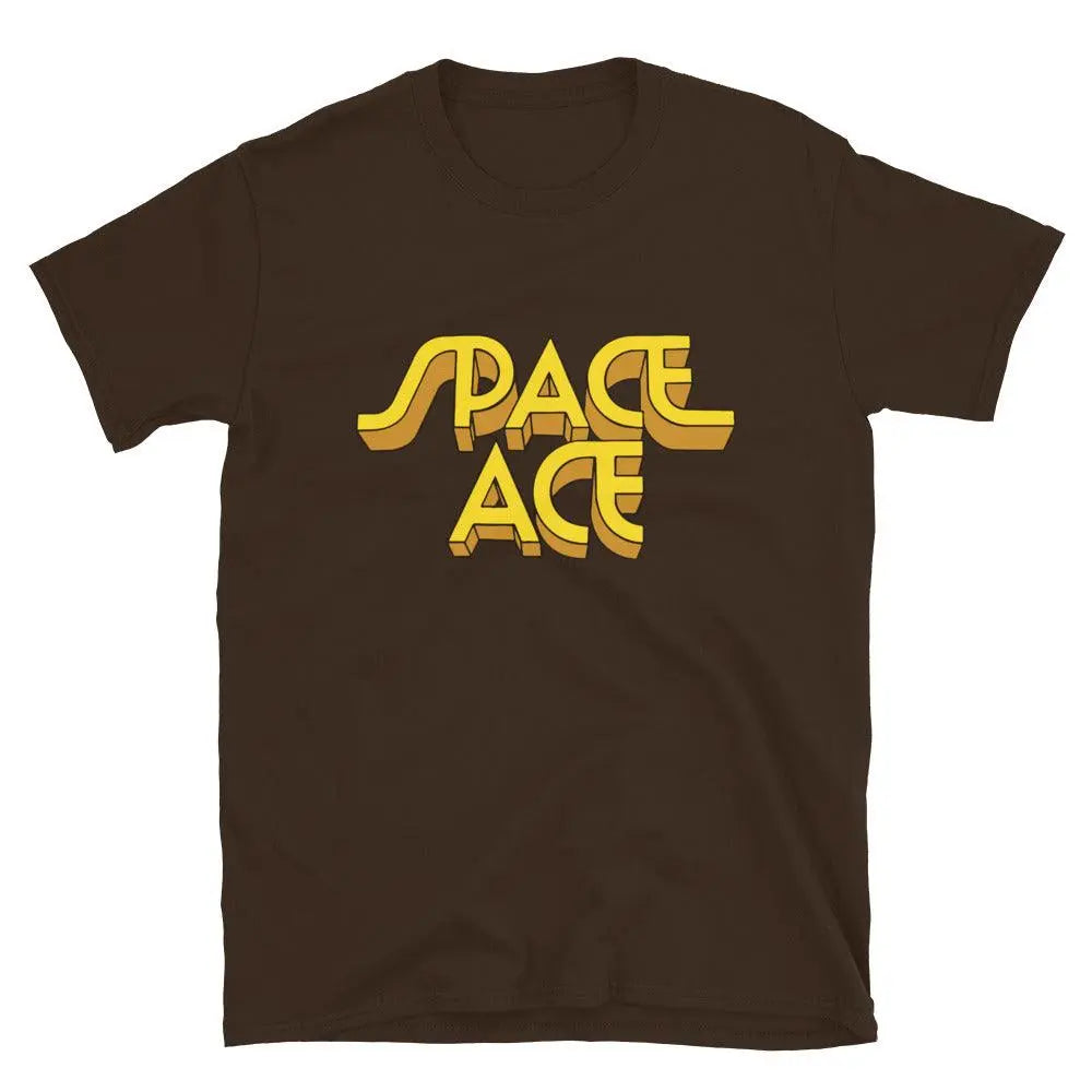 Space Ace Short-Sleeve Tee: Adventure Awaits! – Shirt by Retro Splendor Tags: 80s, arcade, gaming, gift, movies, nostalgia, retro, shirt, space, unisex RetroSplendor Apparel