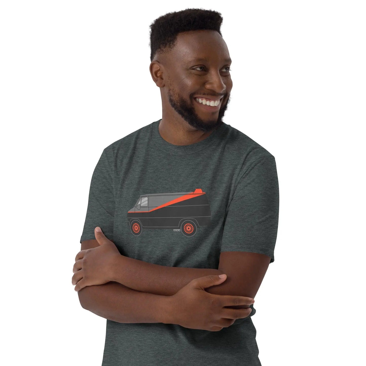 The A-Team: Ultimate Trucker Graphic Tee – Shirt by Stanley/Stella Tags: 100% cotton, 80s, a-team van, graphic tee, iconic, nostalgia, polyester blend for some colors, television, tv, van RetroSplendor Apparel