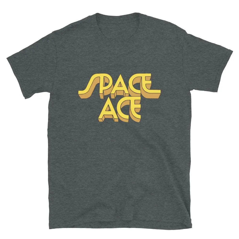 Space Ace Short-Sleeve Tee: Adventure Awaits! – Shirt by Retro Splendor Tags: 80s, arcade, gaming, gift, movies, nostalgia, retro, shirt, space, unisex RetroSplendor Apparel