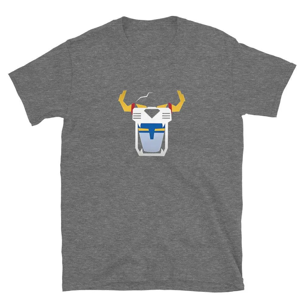 Voltron Vibes: Casual Minimalist Short-Sleeve Tee – Shirt by Gildan Tags: 80s, awesome, cartoon, cotton, defender of the universe, retro, shirt, tee, vintage, voltron RetroSplendor Apparel