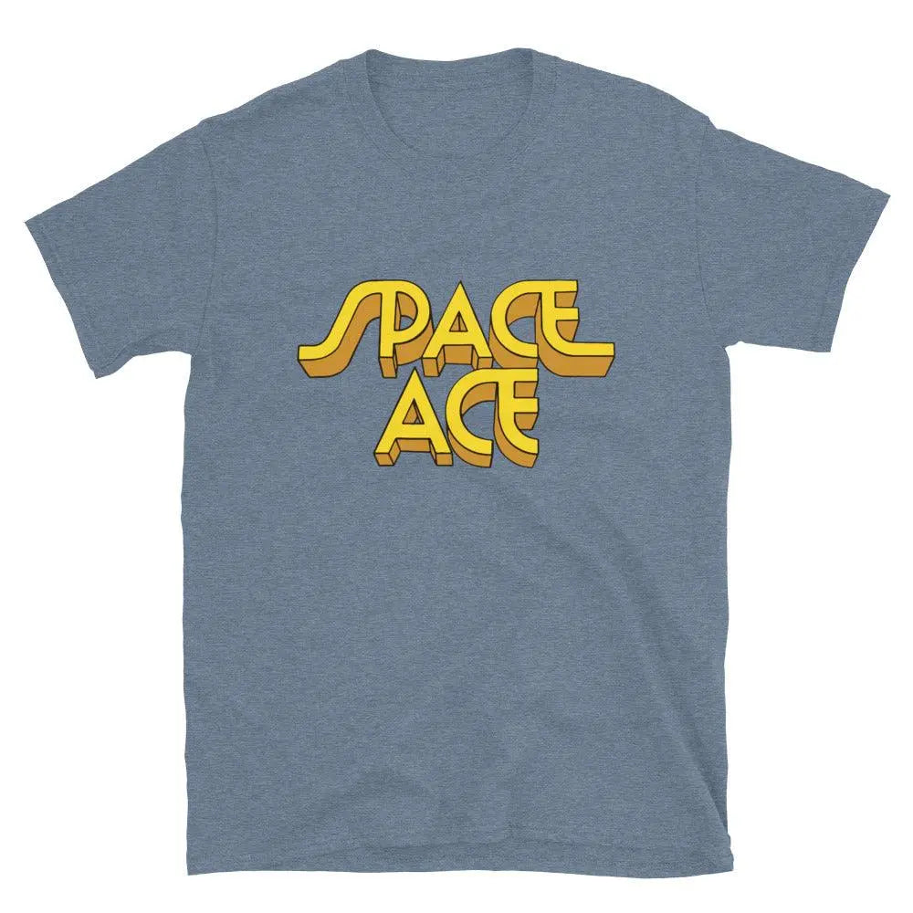 Space Ace Short-Sleeve Tee: Adventure Awaits! – Shirt by Retro Splendor Tags: 80s, arcade, gaming, gift, movies, nostalgia, retro, shirt, space, unisex RetroSplendor Apparel