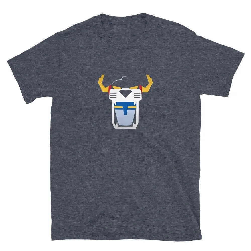 Voltron Vibes: Casual Minimalist Short-Sleeve Tee – Shirt by Gildan Tags: 80s, awesome, cartoon, cotton, defender of the universe, retro, shirt, tee, vintage, voltron RetroSplendor Apparel