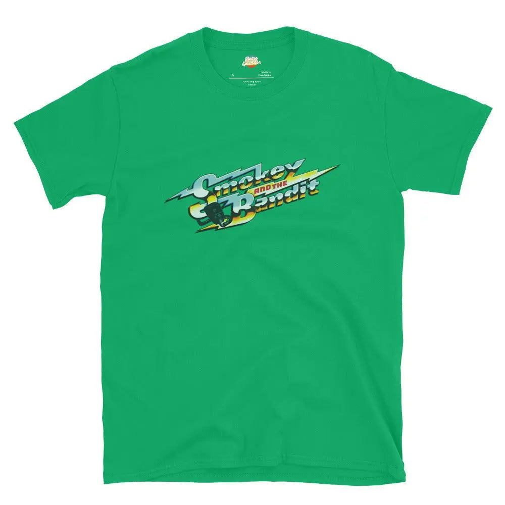 Smokey and the Bandit - Short-Sleeve T-Shirt – Shirt by Stanley/Stella Tags: 100% cotton, 80s, graphic tee, movies, nostalgia, polyester blend for some colors, shirt, smokey and bandit RetroSplendor Apparel