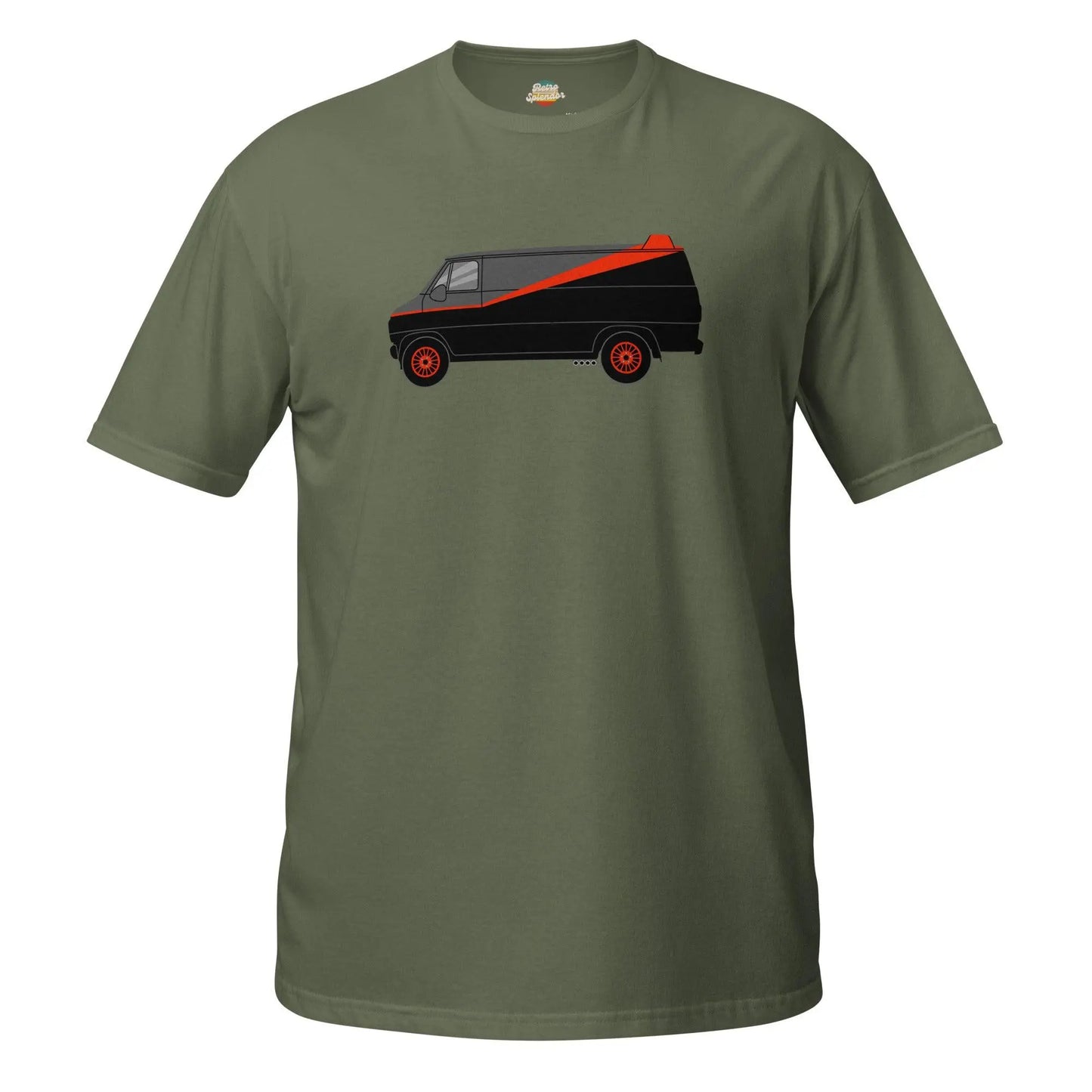 The A-Team: Ultimate Trucker Graphic Tee – Shirt by Stanley/Stella Tags: 100% cotton, 80s, a-team van, graphic tee, iconic, nostalgia, polyester blend for some colors, television, tv, van RetroSplendor Apparel