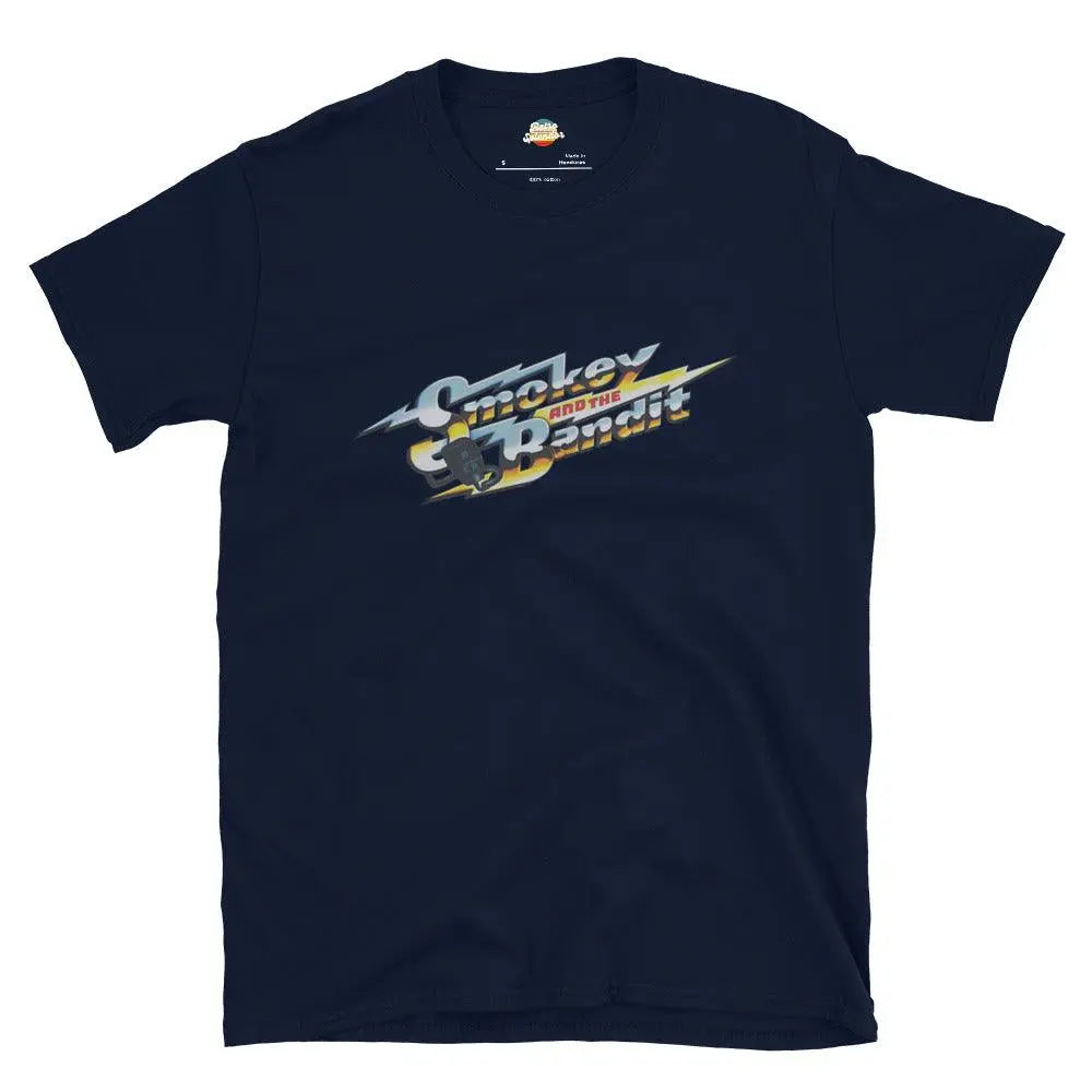 Smokey and the Bandit - Short-Sleeve T-Shirt – Shirt by Stanley/Stella Tags: 100% cotton, 80s, graphic tee, movies, nostalgia, polyester blend for some colors, shirt, smokey and bandit RetroSplendor Apparel