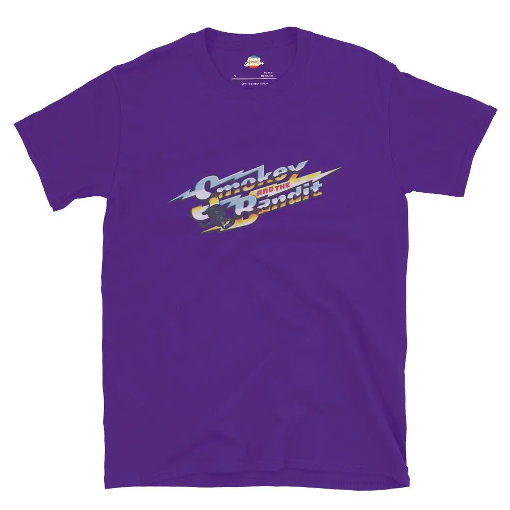 Smokey and the Bandit - Short-Sleeve T-Shirt – Shirt by Stanley/Stella Tags: 100% cotton, 80s, graphic tee, movies, nostalgia, polyester blend for some colors, shirt, smokey and bandit RetroSplendor Apparel