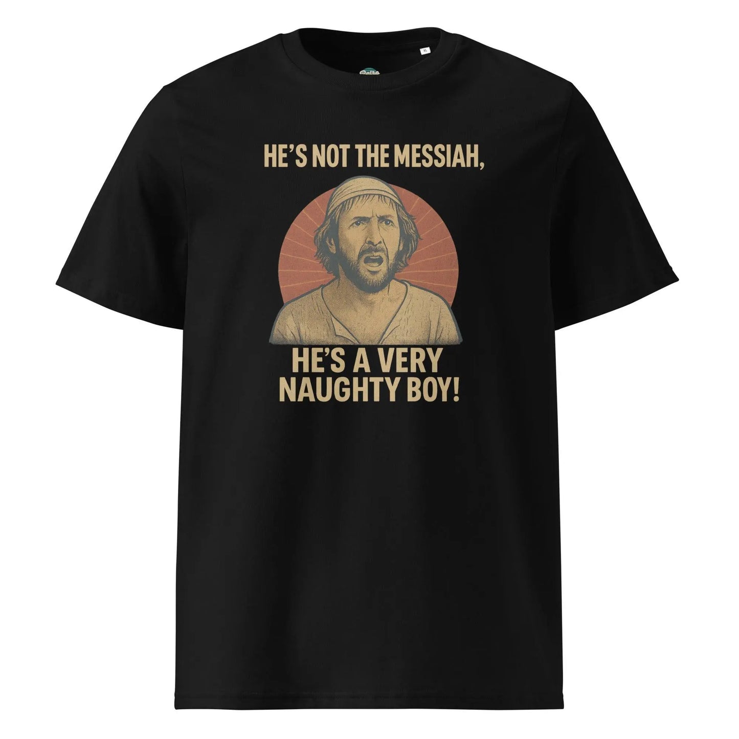 He's a Very Naughty Boy - organic cotton t-shirt - Retro Splendor
