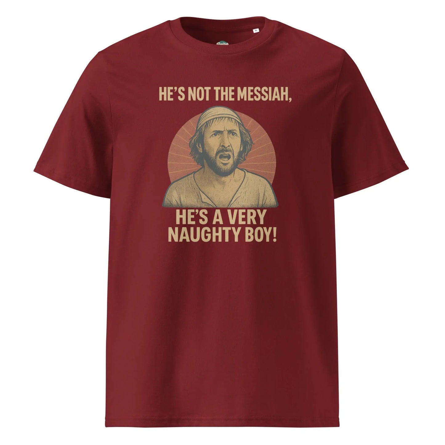 He's a Very Naughty Boy - organic cotton t-shirt - Retro Splendor