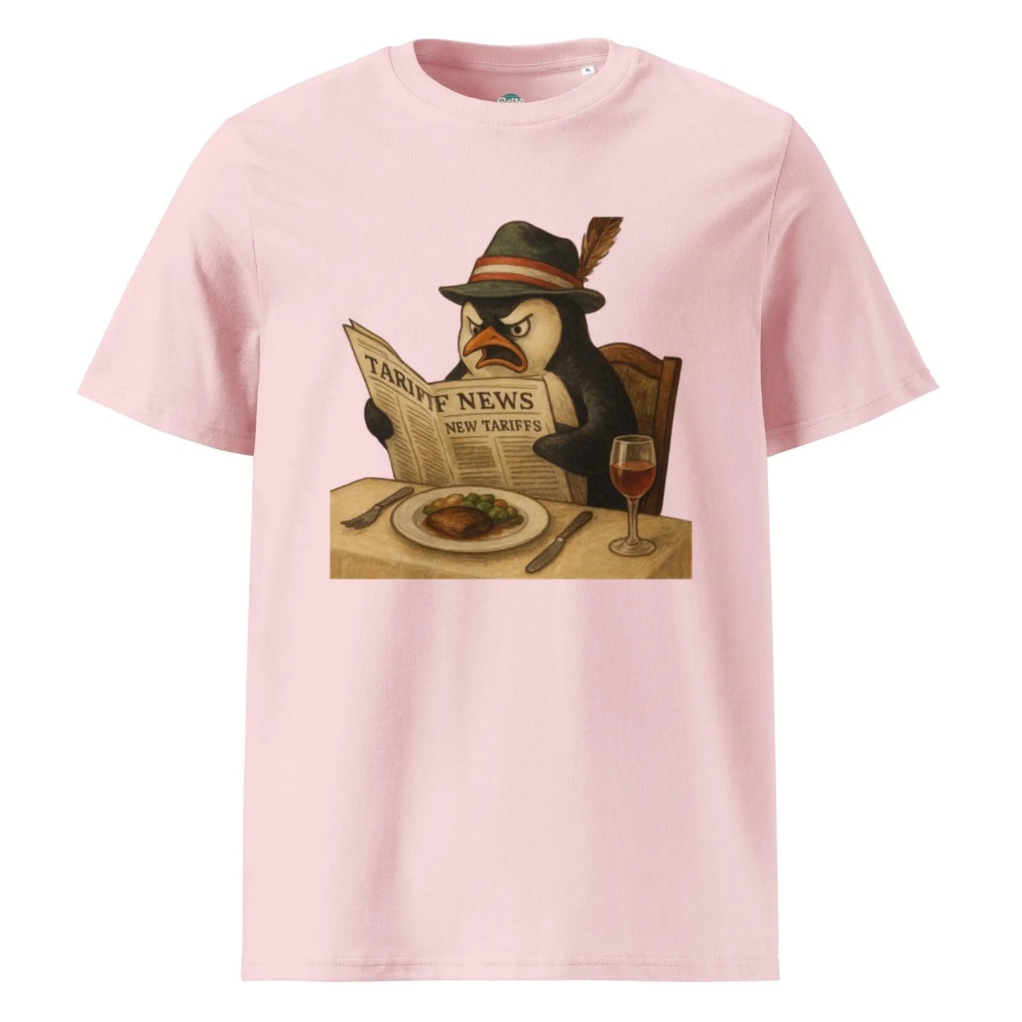 Penguin Tariffs - organic cotton t-shirt by Stanley/Stella Tags: 100% Organic Cotton, graphic, graphic tee, original, penguin, political, retro, tariffs, vintage, vintage vibe RetroSplendor Apparel
