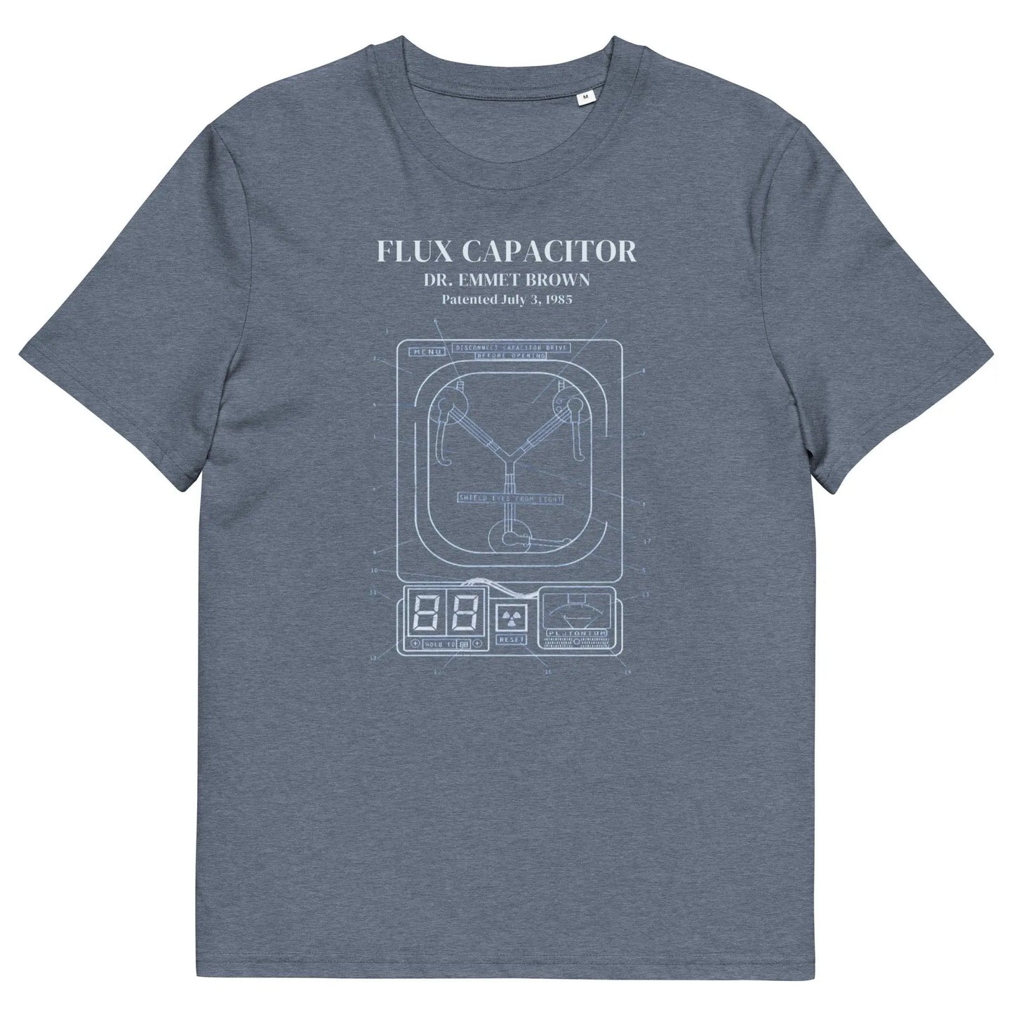 Flux Capacitor Patent - organic cotton t-shirt – Shirt by Stanley/Stella Tags: 100% organic cotton, 80s, doc brown, graphic tee, movie, retro, t-shirt, vintage RetroSplendor Apparel