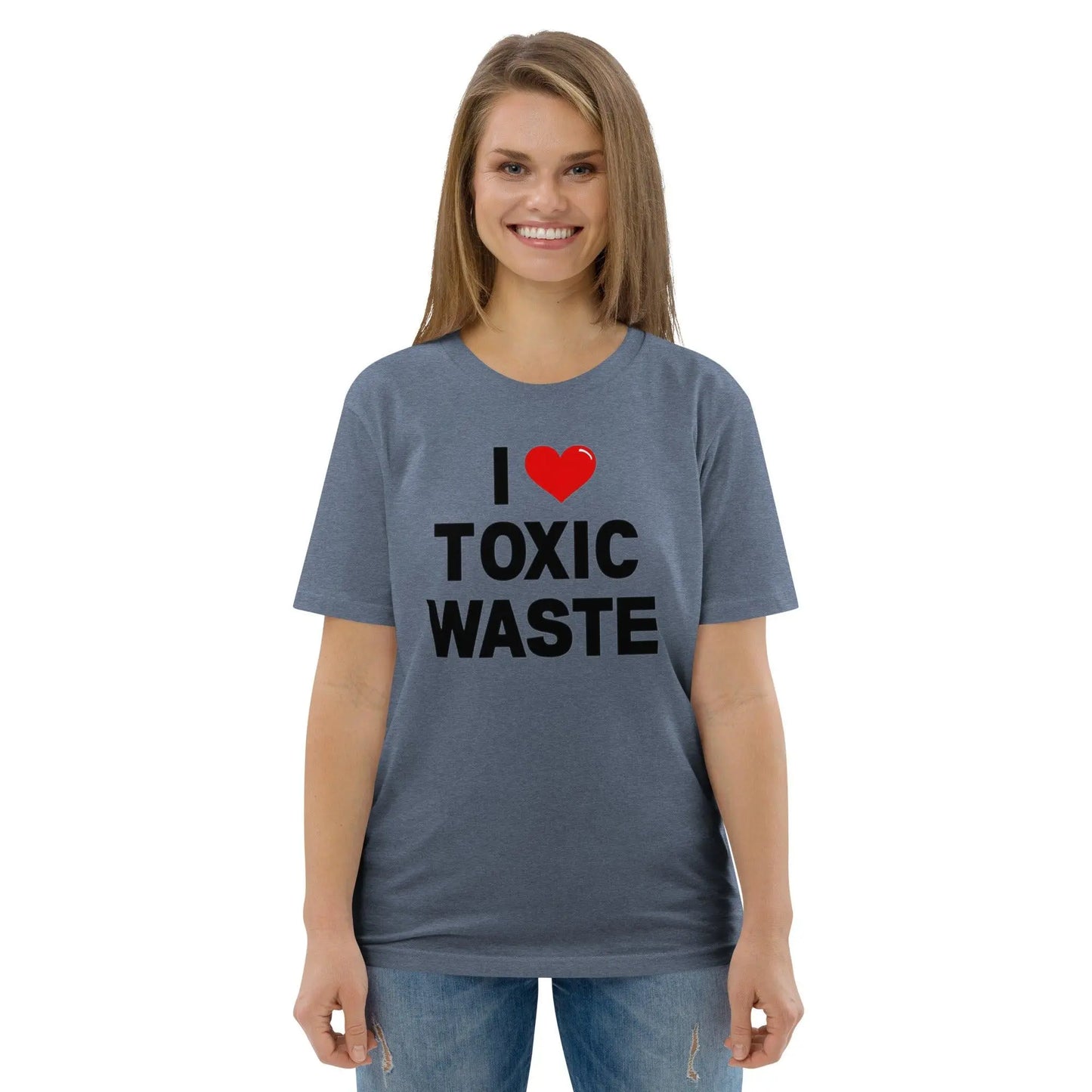 I Love Toxic Waste - Real Genius organic cotton t-shirt – Shirt by Stanley/Stella Tags: 100% organic cotton, 80s, movie, Real Genius, retro, slogan, tee, Val Kilmer, vintage RetroSplendor Apparel