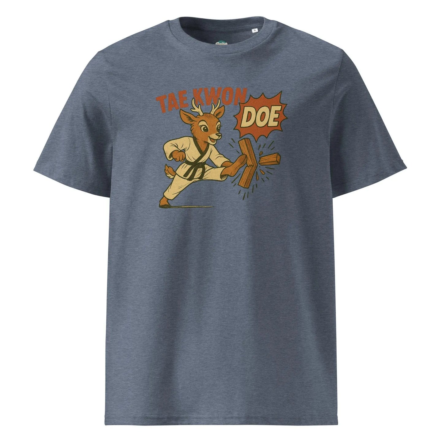 Tae-Kwon-Doe - organic cotton t-shirt by Stanley/Stella Tags: 100% Organic Cotton, deer, doe, funny, graphic, graphic tee, retro, shirt, taekwondo, vintage, vintage vibe RetroSplendor Apparel