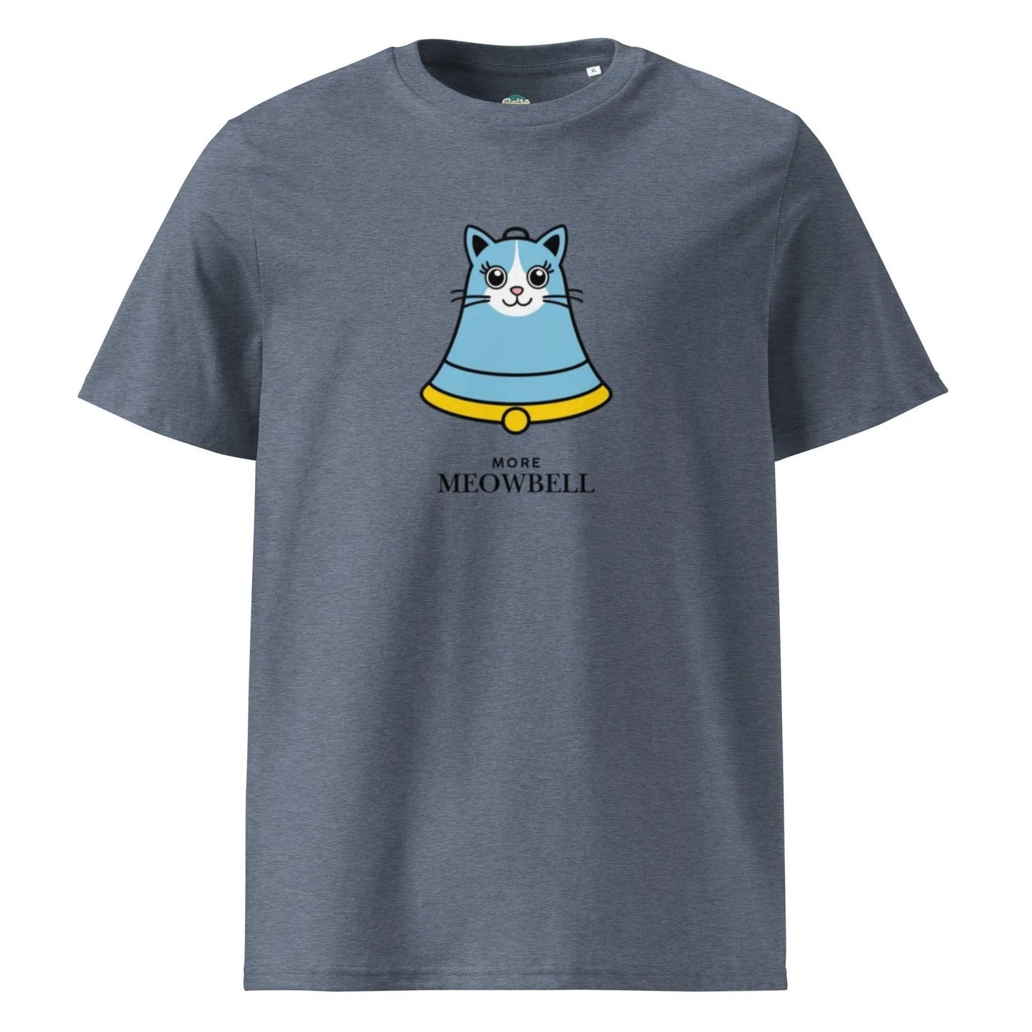 More Meowbell - organic cotton t-shirt by Stanley/Stella Tags: 100% Organic Cotton, cat, funny, graphic, graphic tee, meow, more cowbell, original, retro, shirt, vintage, vintage vibe RetroSplendor Apparel