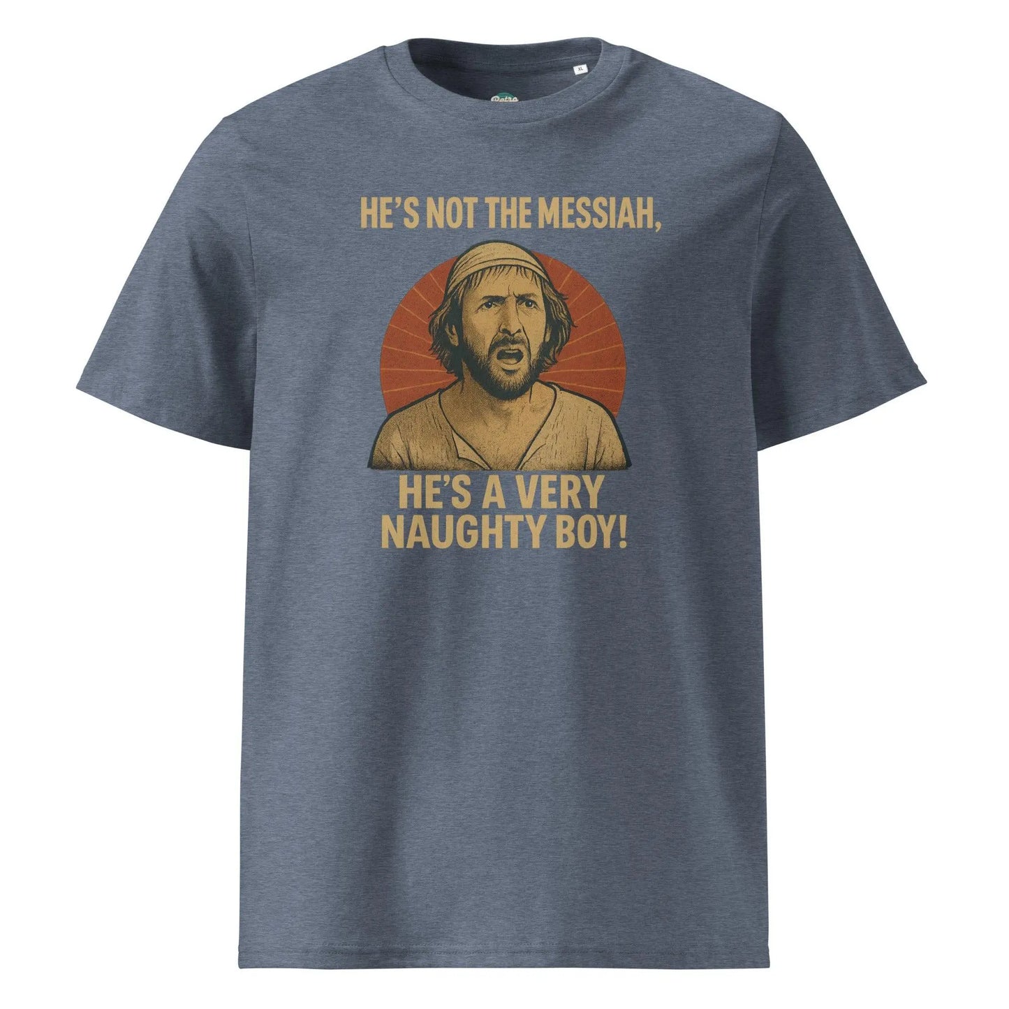 He's a Very Naughty Boy - organic cotton t-shirt - Retro Splendor