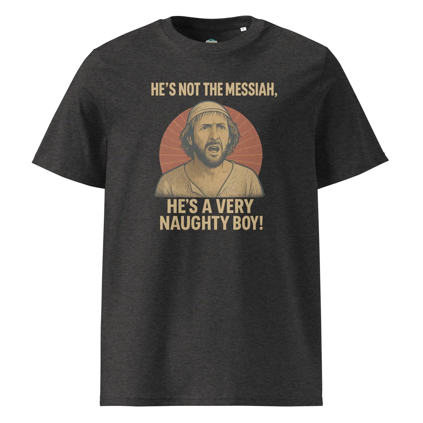 He's a Very Naughty Boy - organic cotton t-shirt - Retro Splendor