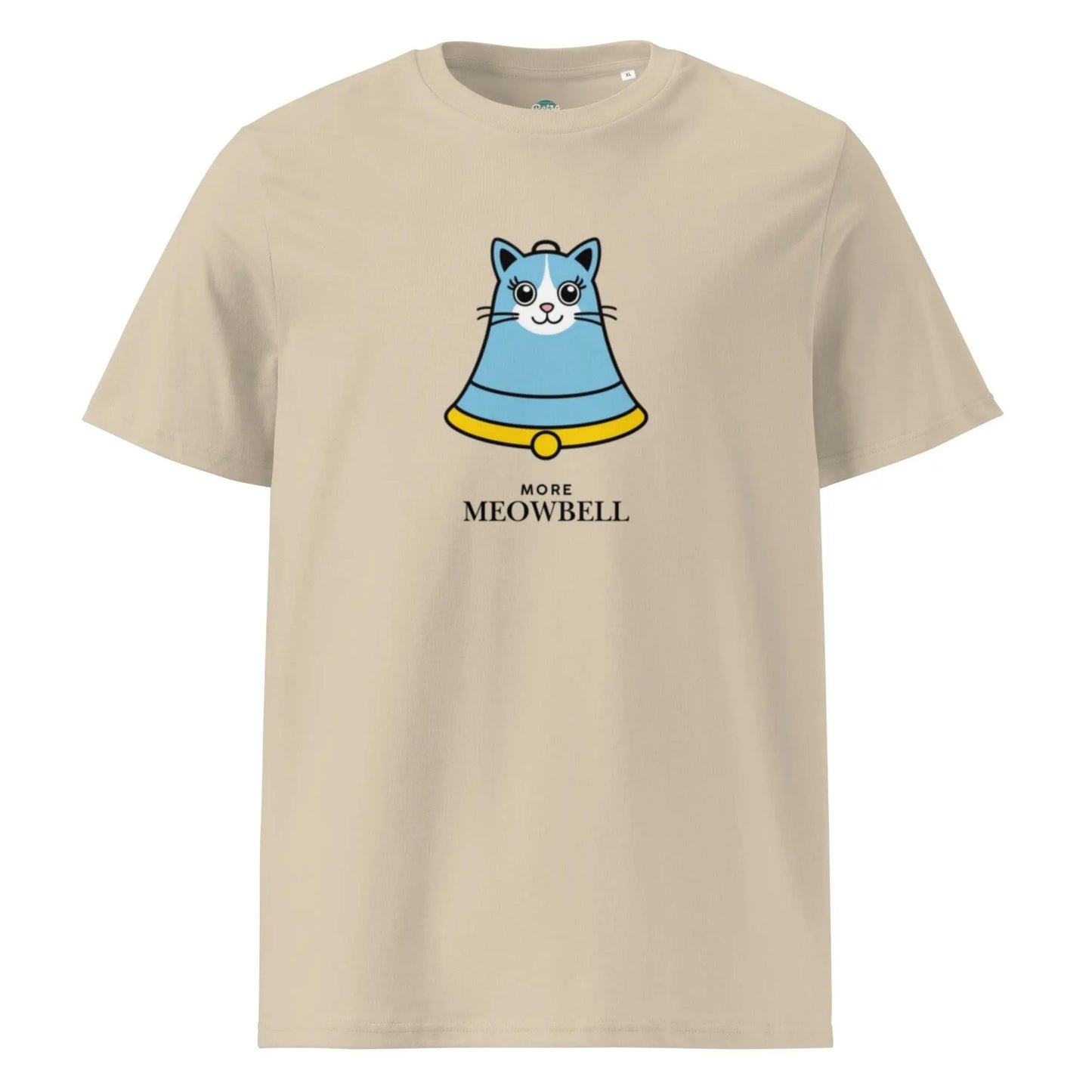 More Meowbell - organic cotton t-shirt by Stanley/Stella Tags: 100% Organic Cotton, cat, funny, graphic, graphic tee, meow, more cowbell, original, retro, shirt, vintage, vintage vibe RetroSplendor Apparel