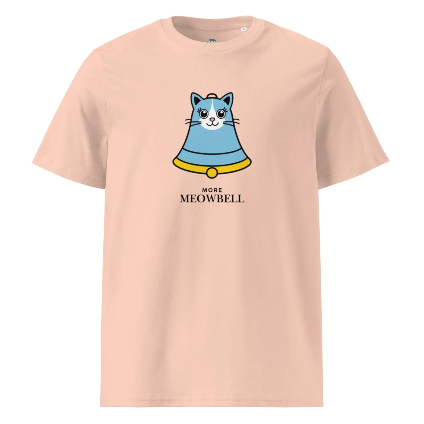 More Meowbell - organic cotton t-shirt by Stanley/Stella Tags: 100% Organic Cotton, cat, funny, graphic, graphic tee, meow, more cowbell, original, retro, shirt, vintage, vintage vibe RetroSplendor Apparel