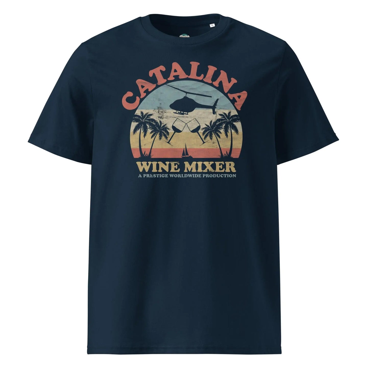 Catalina Wine Mixer - T-Shirt – Shirt by Stanley/Stella Tags: 100% Organic Cotton, 90s, comedy, funny, graphic, graphic tee, movie, retro, shirt, vintage, vintage vibe, will farrell RetroSplendor Apparel