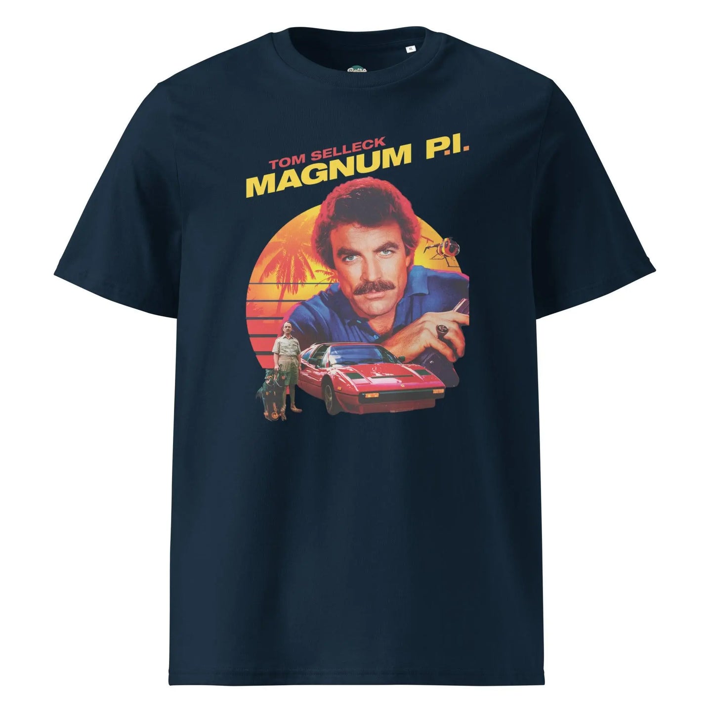 Magnum P.I. - organic cotton t-shirt by Stanley/Stella Tags: 100% Organic Cotton, 80s, graphic, graphic tee, magnum pi, retro, tv, vintage, vintage vibe RetroSplendor Apparel