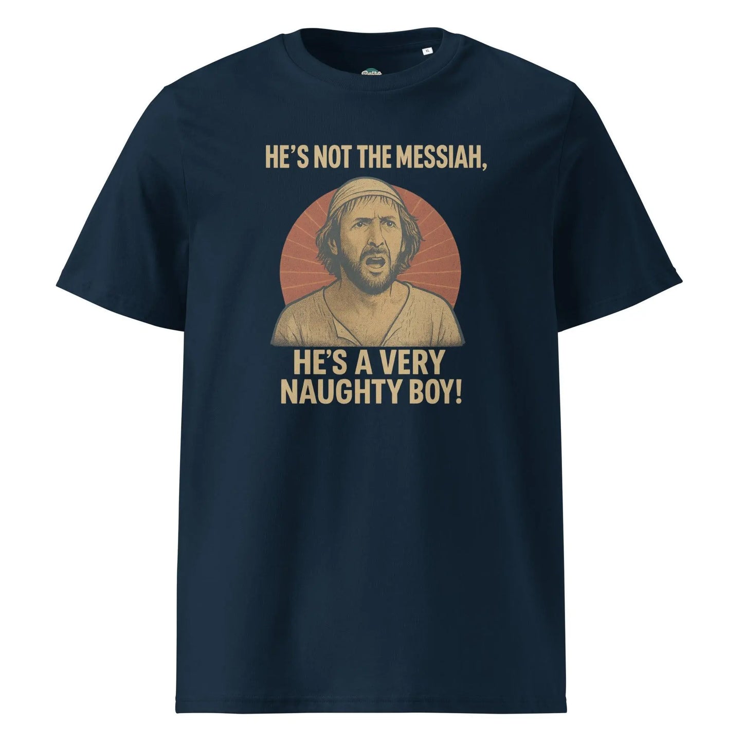 He's a Very Naughty Boy - organic cotton t-shirt - Retro Splendor
