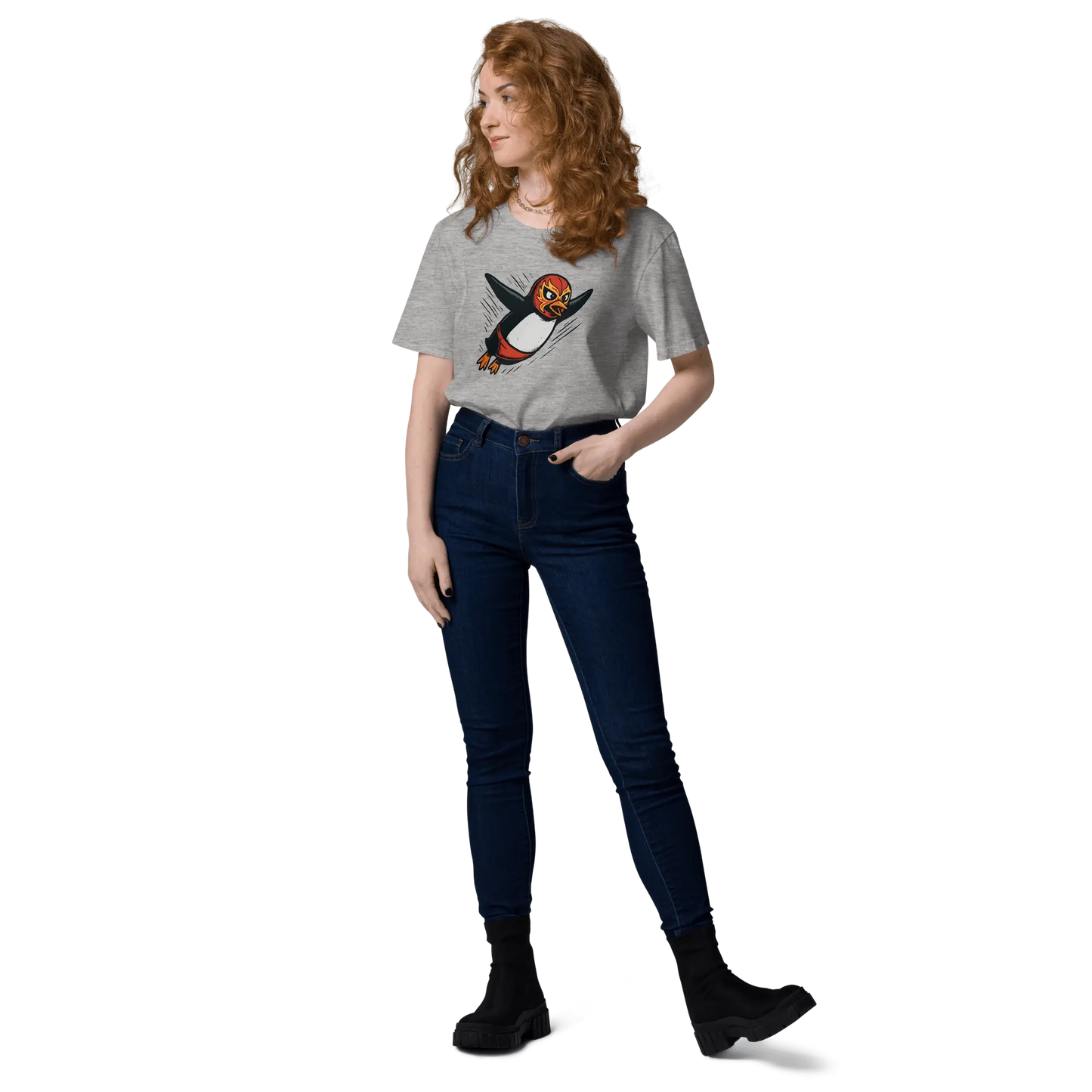 Penguidor - organic cotton t-shirt by Stanley/Stella Tags: 100% cotton, art, graphic tee, original, penguin, retro, t-shirt, unisex, vintage RetroSplendor Apparel