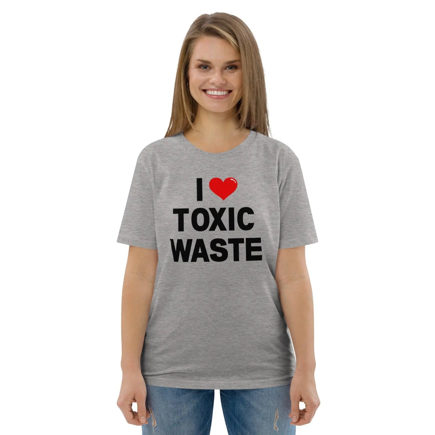 I Love Toxic Waste - Real Genius organic cotton t-shirt – Shirt by Stanley/Stella Tags: 100% organic cotton, 80s, movie, Real Genius, retro, slogan, tee, Val Kilmer, vintage RetroSplendor Apparel
